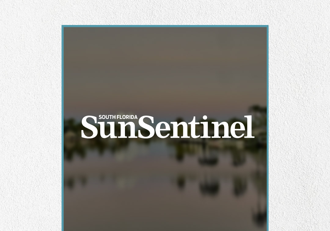 Shows the logo of the Sun Sentinel
