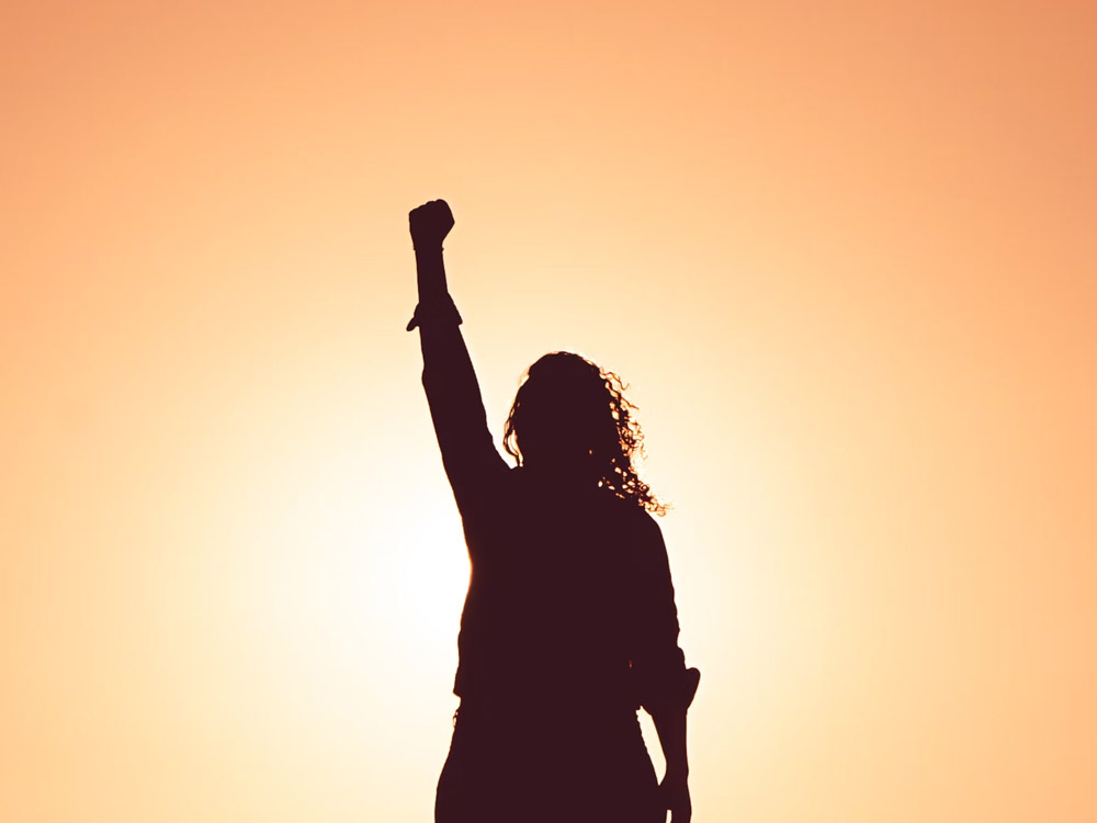 Shows a young woman against the sun, relating to medically supervised detox