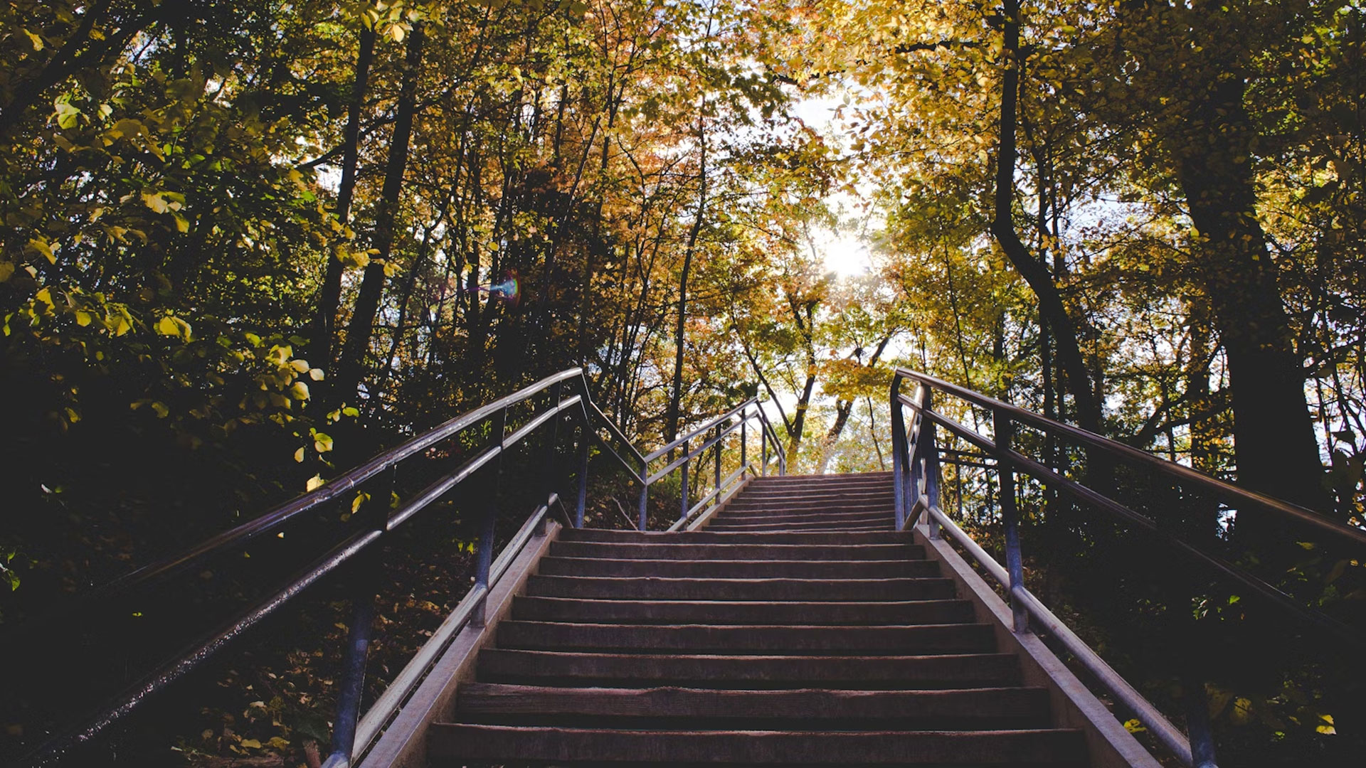 Shows a staircase, relating to the steps in addiction recovery