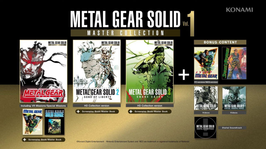 Screenshot of Metal gear solid master collection game coming out in October.